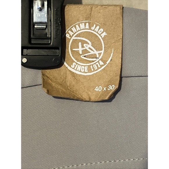Panama Jack Pants Mens 40x30 Flat Golf Tech‎ Performance Stretch Chino Khaki New - Picture 4 of 7